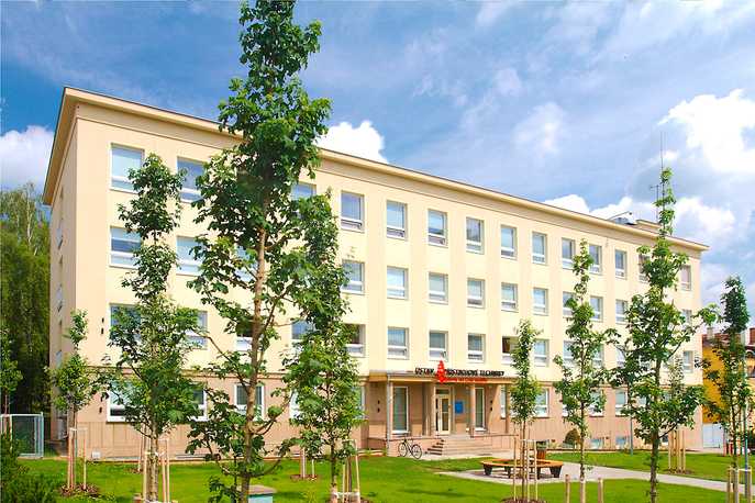 Front view of the Institute of Scientific Instruments, Brno