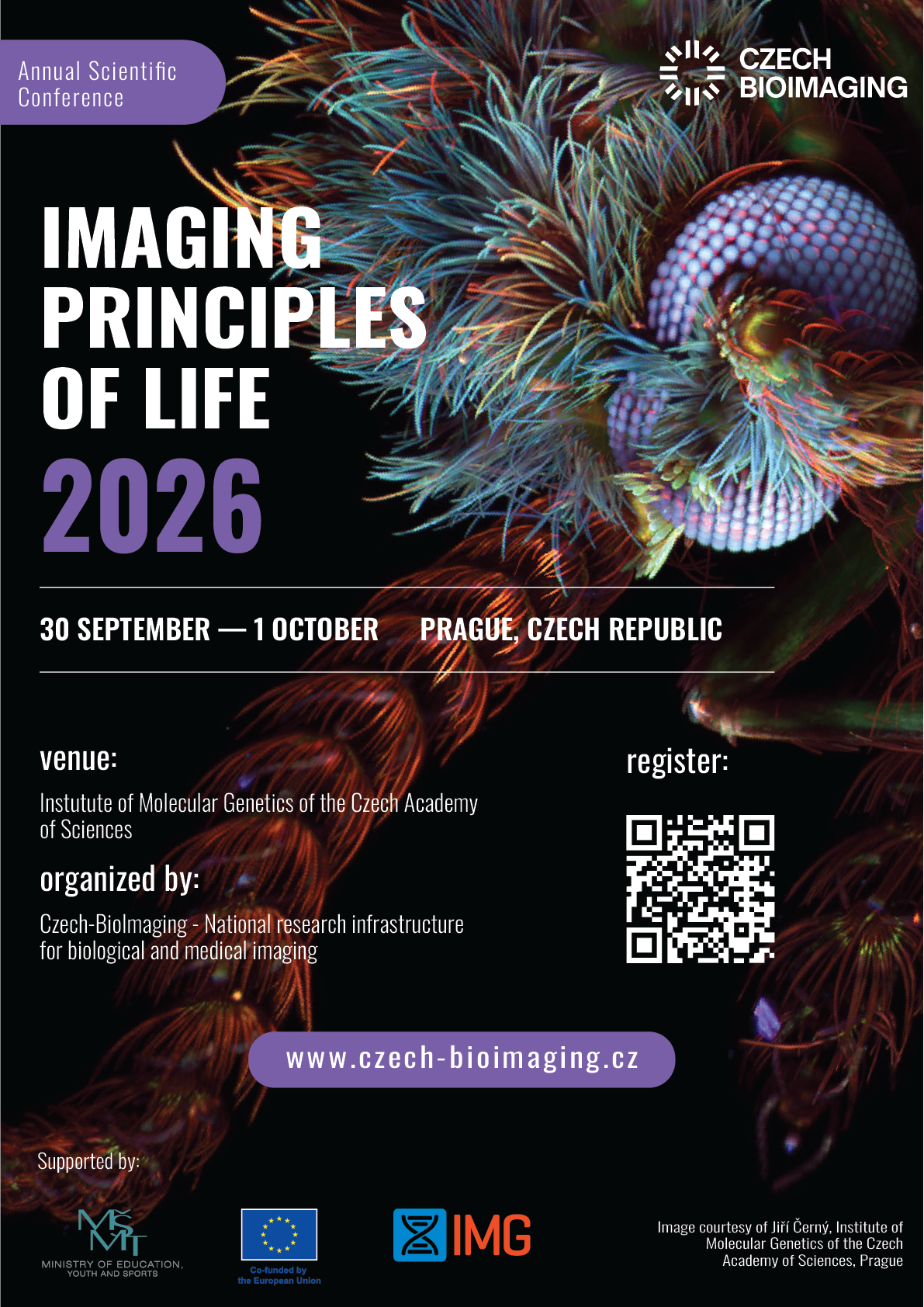 Registration Open: Czech-BioImaging Conference Imaging Principles of Life 2026 image